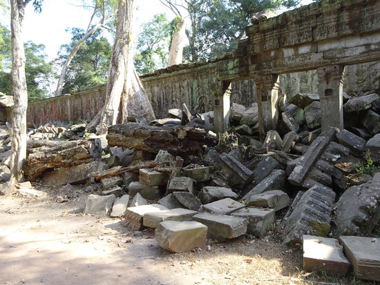 Die buddhistische Klosteranlage Ta Prohm in Angkor aus dem 12. Jh.
