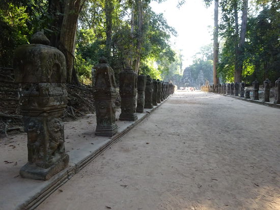 Auf dem Weg zum Preah Khan Tempel in Angkor