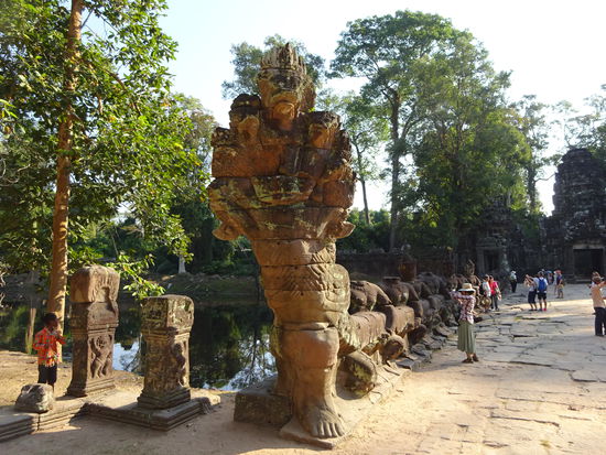 Auf dem Weg zum Preah Khan Tempel in Angkor