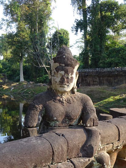 Auf dem Weg zum Preah Khan Tempel in Angkor