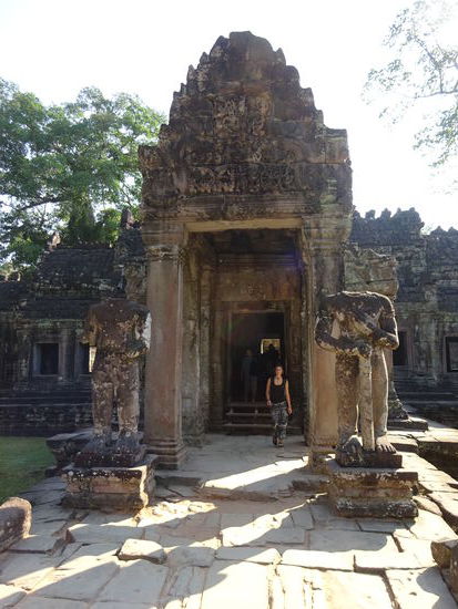Buddhistischer Tempel Preah Khan in Angkor aus dem 12. Jh.