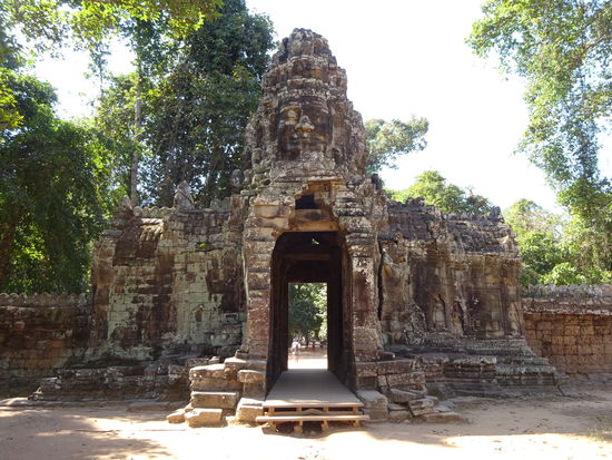 Eingangstor zur Klosteranlage Banteay Kdei in Angkor aus dem 12. Jh.