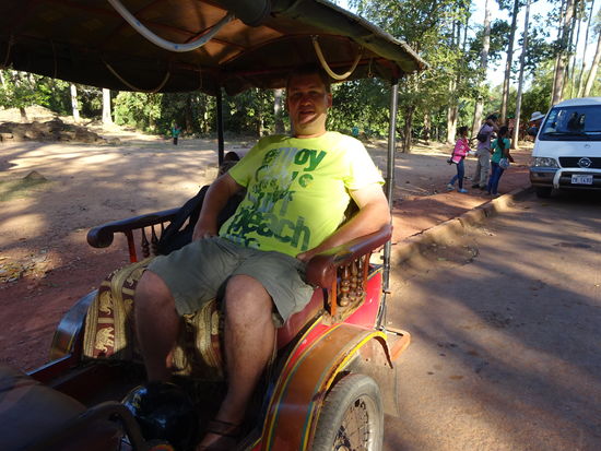 Ankunft am Bakong Tempel