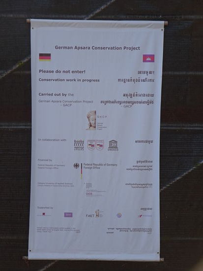 Die Arbeiten am Preah Ko Tempel der Roluos Gruppe werden von Deutschland unterstützt