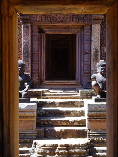 Der Hindu - Tempel Banteay Srei aus dem 10. Jh.