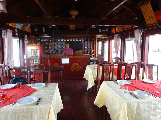 Das Oberdeck mit Restaurant