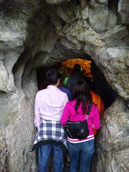 Endlich angekommen am Eingang zur Dong Thien Cung Höhle