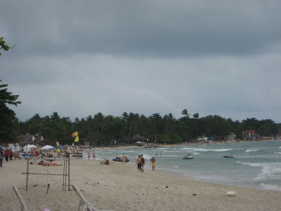 Chaweng Beach - mittlerweile ein Beach zum Abgewoehnen - traurig aber wahr