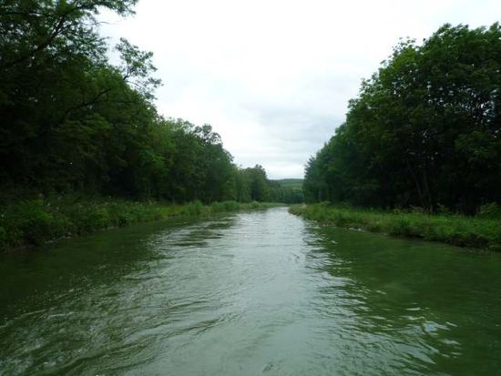 ... auch das ist der Saarkanal - Blick zurück