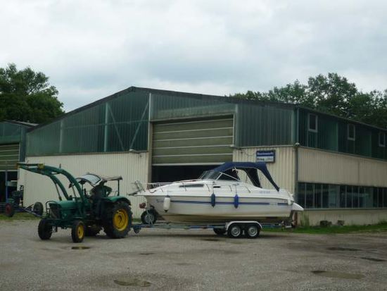 ... und das wars dann,
unser Boot ist wieder auf dem Trailer
(und muss zuerst mal geputzt werden )