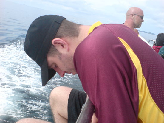 Marc bei seiner Lieblingsbeschaeftigung...