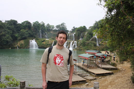 Der Wasserfall ist leider nicht so riesig wie alle sagten