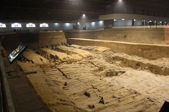 Hier sind die Ausgrabungen noch im Gange.....