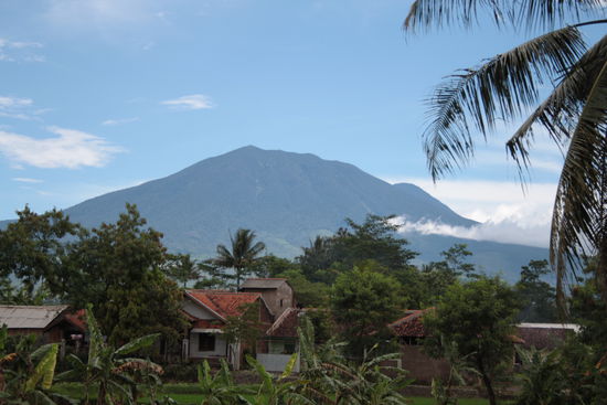 Das ist der Gunung Gede Vulkan