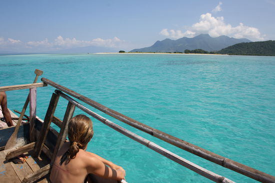 Der Traum von einem einsammen Strand in einer perfekten Umgebung.