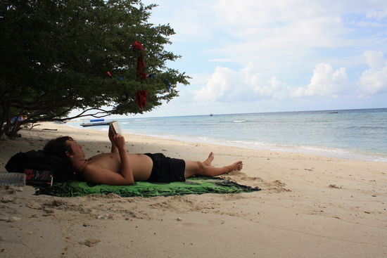 So liegen wir halt am Strand...