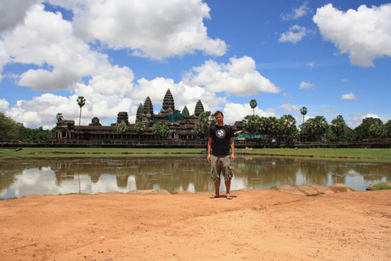 Der gigantisch grosse Tempel Ankor Wat