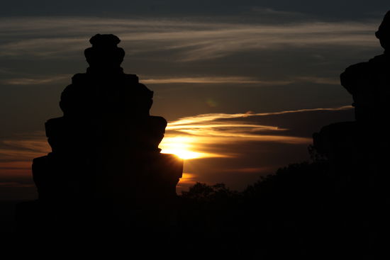 Sonnenuntergang über den Tempeln...