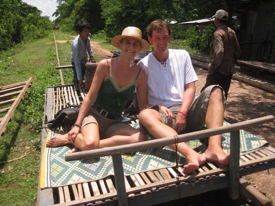 Der legendäre Bambuszug von Battambang...