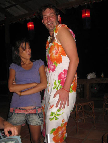 Chrisi in seinem Element an der Ladys Night