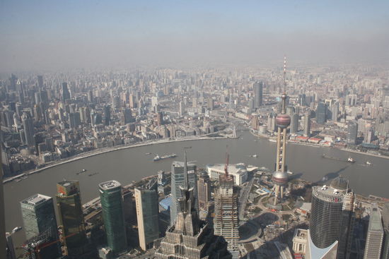 Tolle Aussicht vom World Financal Center auf 474Metern