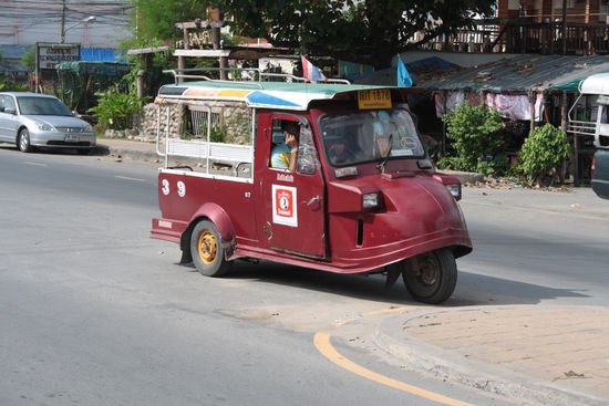 So sehen die Tuktuks hier aus