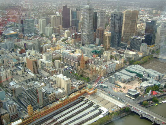 Melbourne aus 300meter hoehe