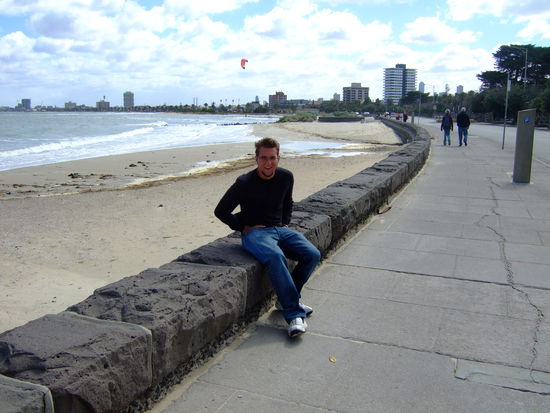 St.Kilda Beach,leider viel zu kalt!