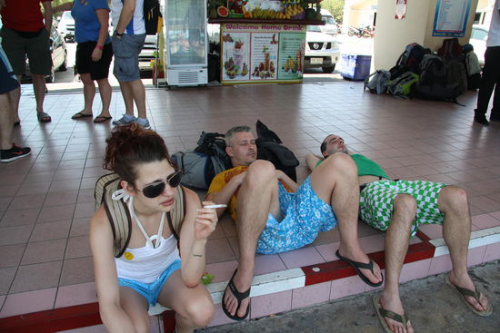 warten auf die Faehre