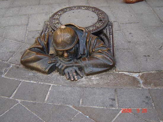 2006 Bratislava - der Kanalarbeiter
