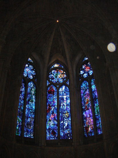 2007 Reims - Kathedrale; 1974 wurden die von Marc Chagall gestalteten Glasfenster eingeweiht