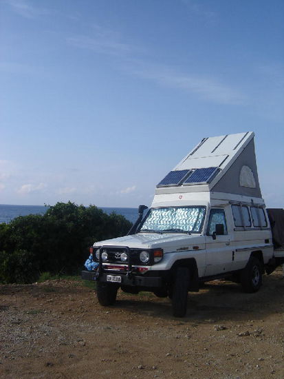 2007 RC - Nachtplatz gefunden an schönster Lage grad über dem Meer; Capo Rizzuto