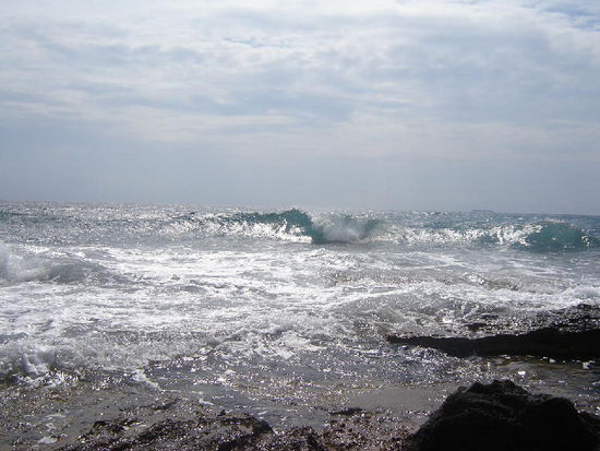 2007 RC - Capo Rizzuto; die See ist aufgewühlt