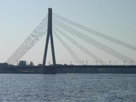Riga 2002 - Brücke über die Daugava!