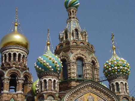 St. Petersburg 2002 - Die Zwiebeltürme der Auferstehungskirche