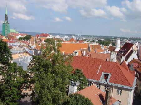 Tallinn 2002 - nochmals ein Blick auf die
Dächer der Stadt