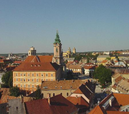 Eger 2003 - Blick vom Schloss auf die Stadt