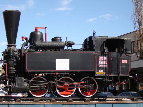 2008 - Maribor; unverkennbar am Bahnhof