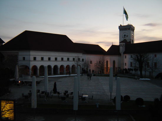 2008 - Ljubljana; der Schlosshof
