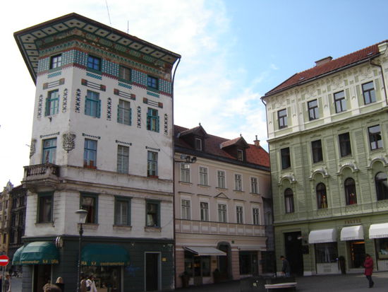 2008 - Ljubljana; schöne Bürgerhäuser