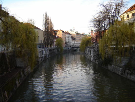 2008 - Ljubljana; das Flüsschen Ljubljanica