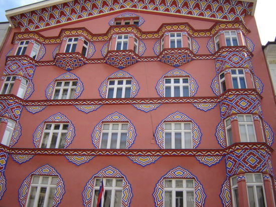 2008 - Ljubljana; aus der Zeit der späten k.u.k.-Zeit, Jugendstilhaus