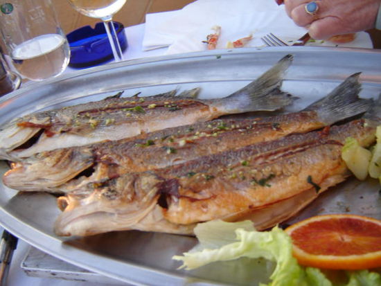 2008 - Piran; eine reichhaltige Fischmahlzeit