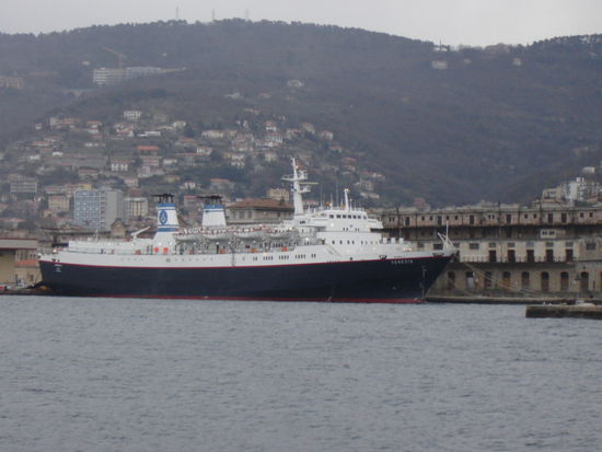 2008 - Triest; Luxusliner im Hafen