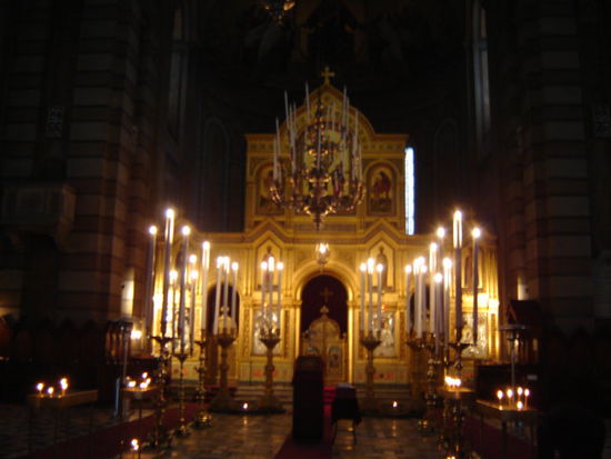 2008 - Triest; im Innern der serbisch-orthodoxen Kirche