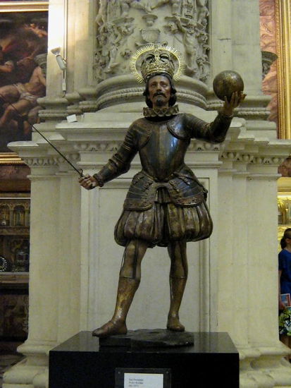 2008 - Sevilla; in der Sakristei des Doms der berühmte Kirchenschatz