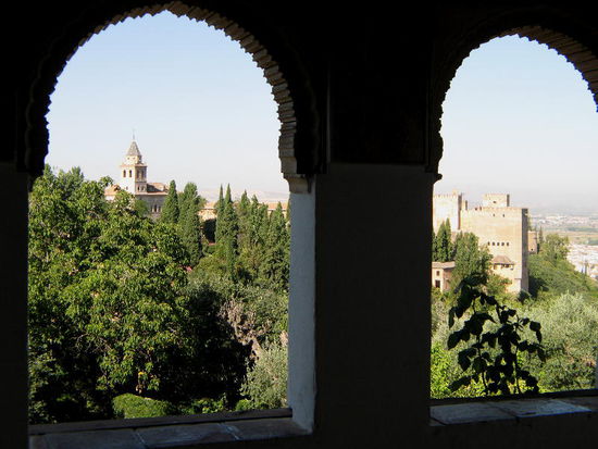 2008 - Generalife; Ausblick auf die Alhambra