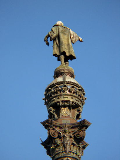 2008 - Barcelona; Kolumbus schaut immer noch in die weite Welt hinaus...
