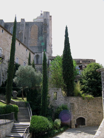 2008 - Gerona; hinauf zur Kathedrale