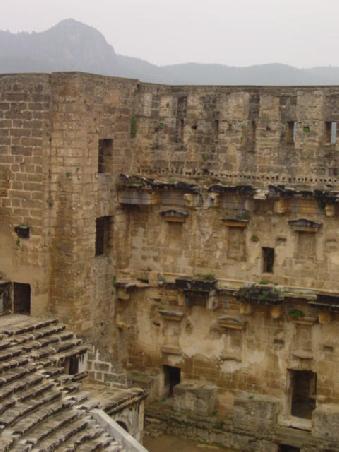 2005 Türkei - Blick auf die Kulissenwand